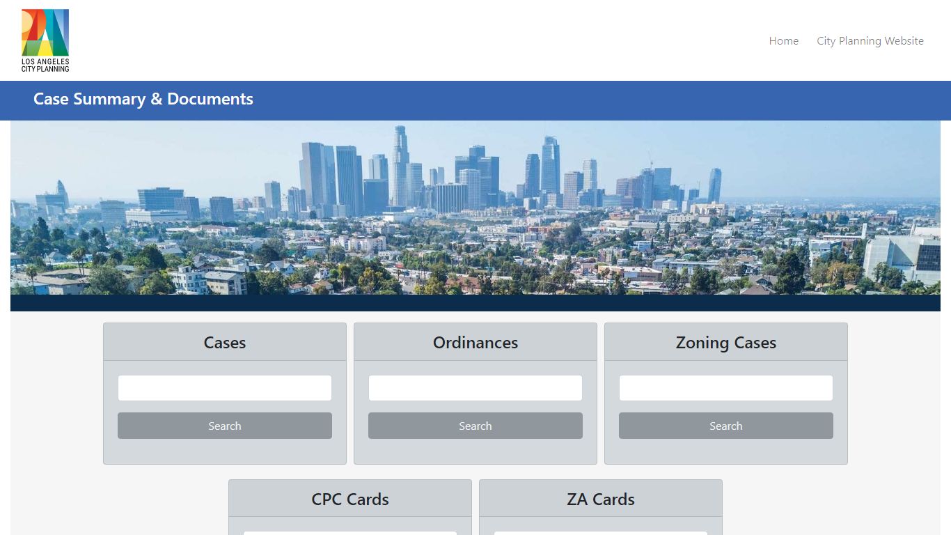 LA DCP Case Information - Los Angeles